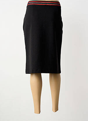 Jupe mi-longue stretch noir STREET ONE femme