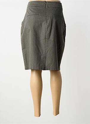 Jupe mi-longue taille normale vert GRIFFON femme