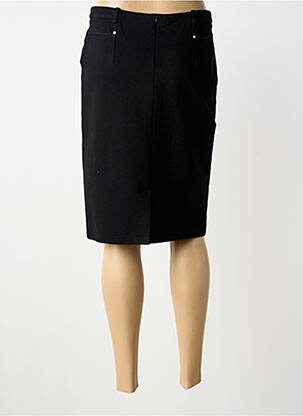 Jupe mi-longue taille normale noir CHRISTINE LAURE femme