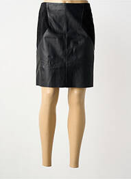 Jupe courte fermeture zippée au dos noir STREET ONE femme