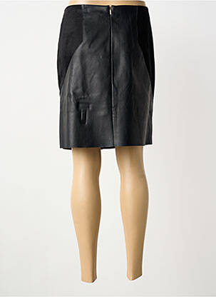 Jupe courte fermeture zippée au dos noir STREET ONE femme