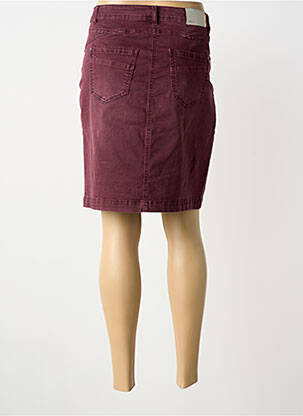 Jupe courte poches violet CECIL femme