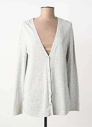 Gilet manches longues fermeture boutonnée sur le devant gris STREET ONE femme