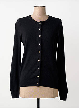 Gilet manches longues coupe cintrée noir BLUOLTRE femme