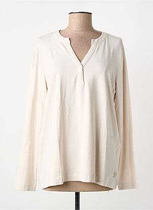 T-shirt coupe droite manches longues beige CECIL femme