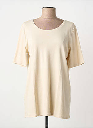 T-shirt coupe droite manches courtes beige CECIL femme