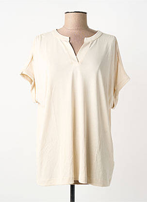 T-shirt coupe droite manches courtes beige CECIL femme