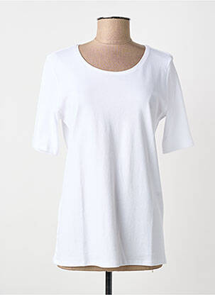 T-shirt coupe droite manches courtes blanc CECIL femme
