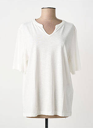 T-shirt coupe droite manches courtes blanc CECIL femme