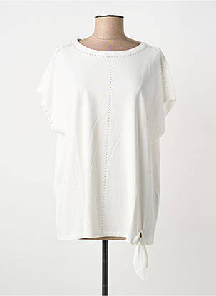 T-shirt coupe droite manches courtes blanc CECIL femme