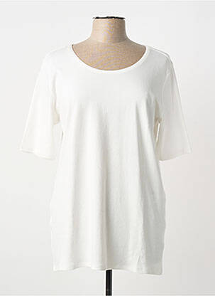 T-shirt coupe droite manches courtes blanc CECIL femme