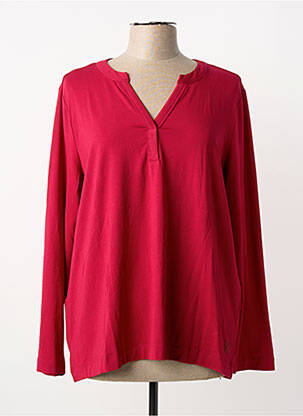 T-shirt coupe droite manches longues rouge CECIL femme