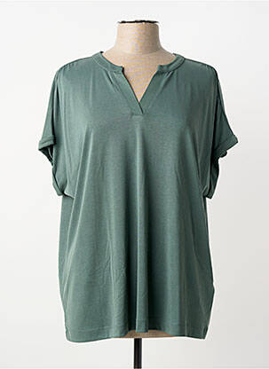 T-shirt coupe droite manches courtes vert CECIL femme