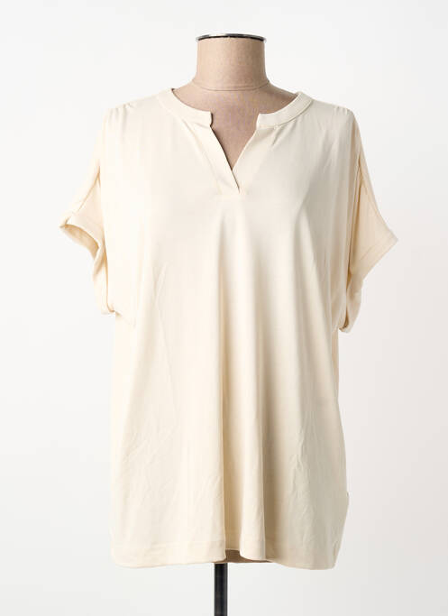 T-shirt coupe droite manches courtes beige CECIL femme