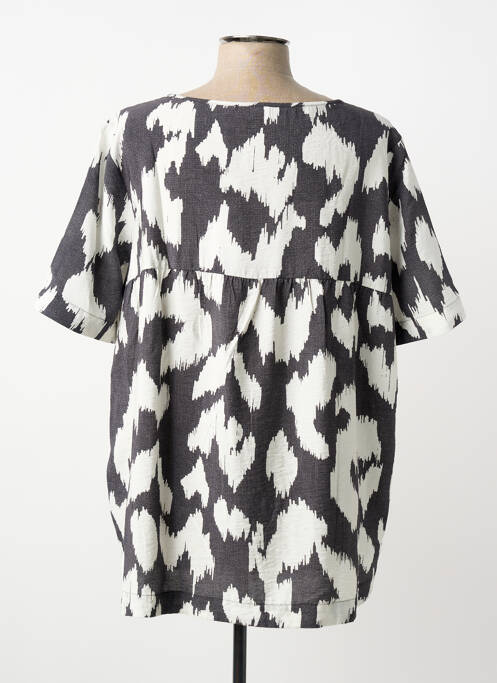 Blouse imprimé fantaisie manches courtes gris CECIL femme