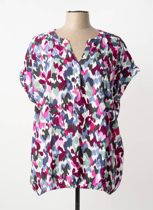Blouse imprimé fantaisie manches courtes violet CECIL femme