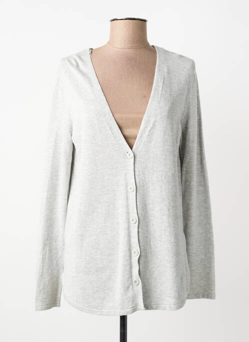 Gilet manches longues fermeture boutonnée sur le devant gris STREET ONE femme