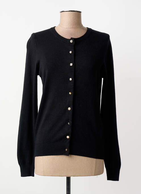 Gilet manches longues coupe cintrée noir BLUOLTRE femme