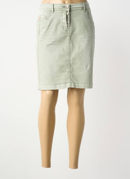 Jupe courte poches vert CECIL femme