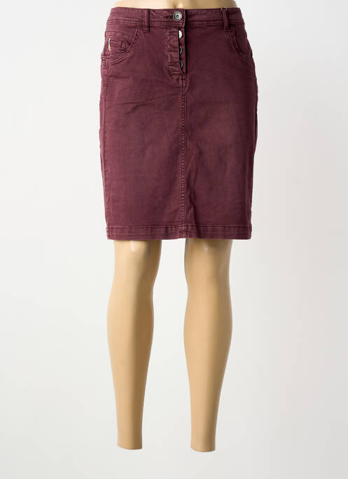 Jupe courte poches violet CECIL femme