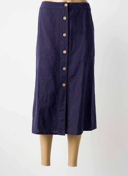 Jupe longue coupe droite violet CHRISTINE LAURE femme