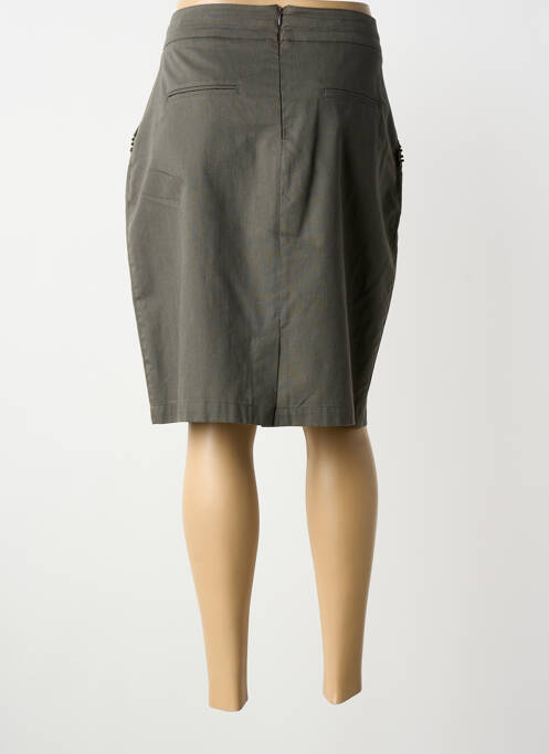 Jupe mi-longue taille normale vert GRIFFON femme