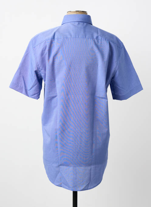 Chemise manches courtes coupe cintrée bleu SEIDENSTICKER homme