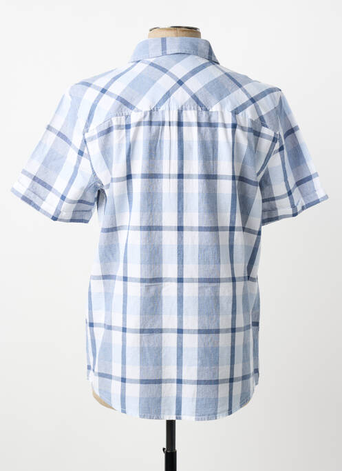 Chemise manches courtes imprimé carreaux bleu STREET ONE homme