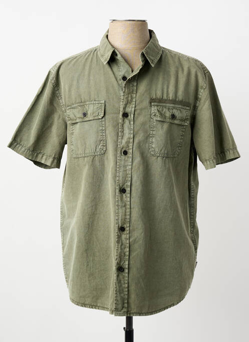 Chemise manches courtes coupe droite vert STREET ONE homme