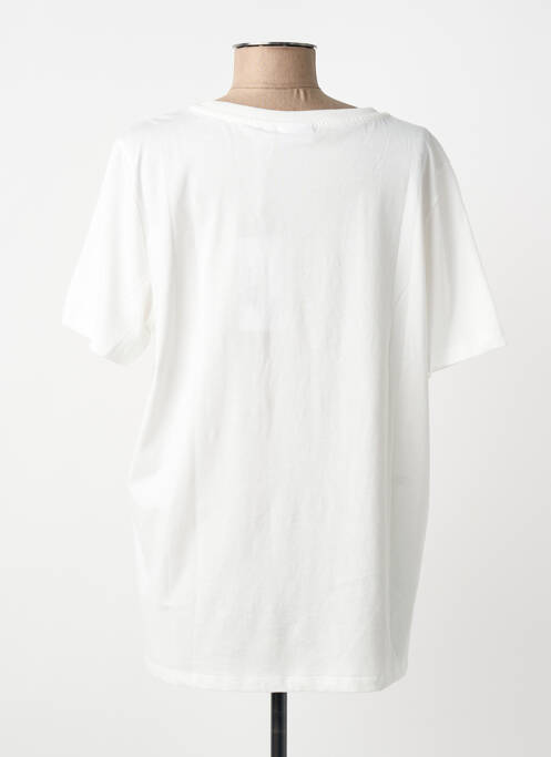 T-shirt sérigraphie floquée manches courtes blanc CECIL femme