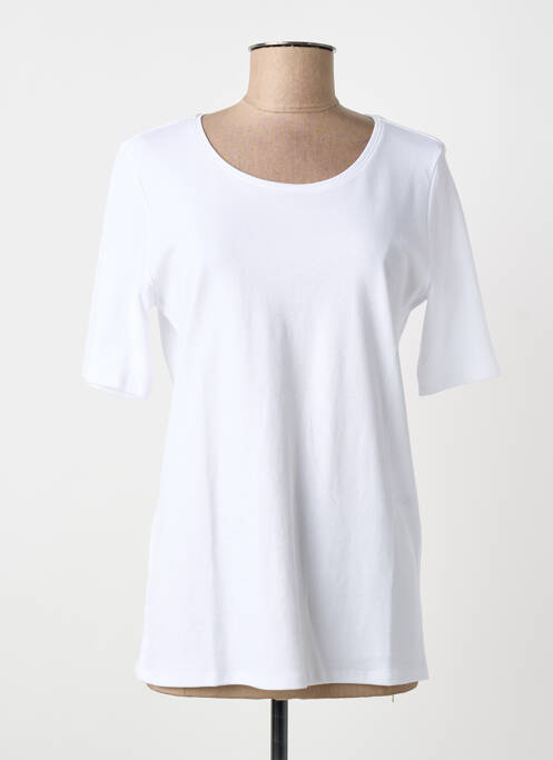 T-shirt coupe droite manches courtes blanc CECIL femme