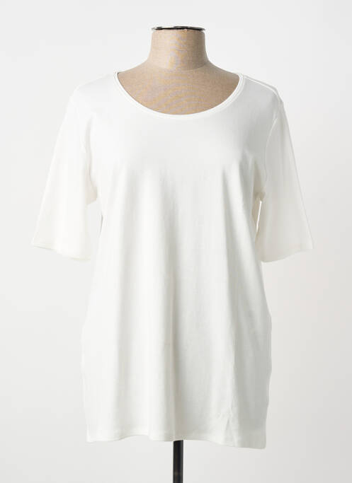 T-shirt coupe droite manches courtes blanc CECIL femme