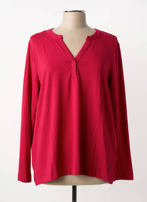T-shirt coupe droite manches longues rouge CECIL femme