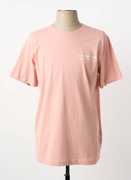 T-shirt coupe droite manches courtes rose STREET ONE homme