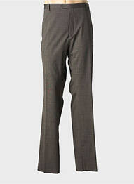 Pantalon droit stretch taille normale marron NINO LORETTI homme