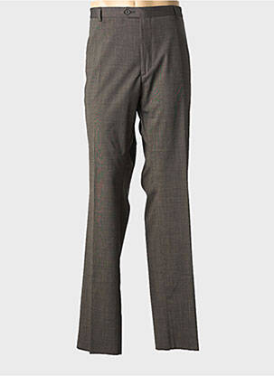 Pantalon droit stretch taille normale marron NINO LORETTI homme
