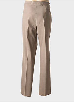 Pantalon droit stretch taille normale beige NINO LORETTI homme
