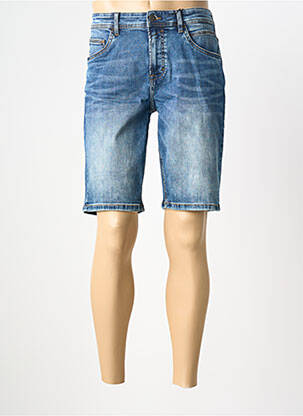 Bermuda tissage denim taille normale bleu STREET ONE homme