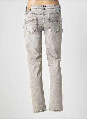 Jeans coupe slim stretch taille normale gris CECIL femme