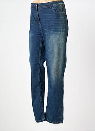 Jeans coupe droite stretch taille normale bleu CECIL femme