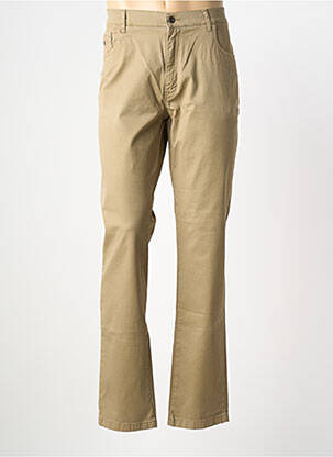 Pantalon droit stretch taille normale beige LCDN homme
