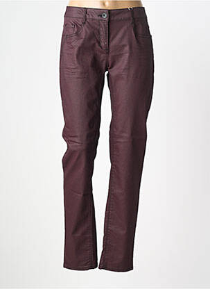 Pantalon slim stretch taille normale violet CECIL femme