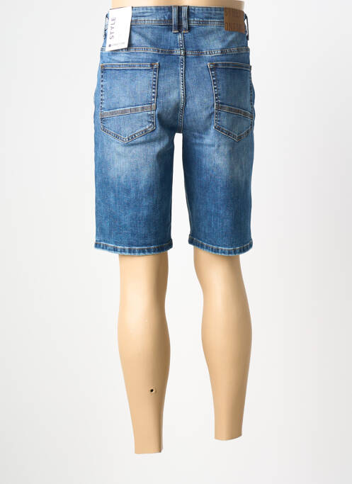 Bermuda stretch taille normale bleu STREET ONE homme