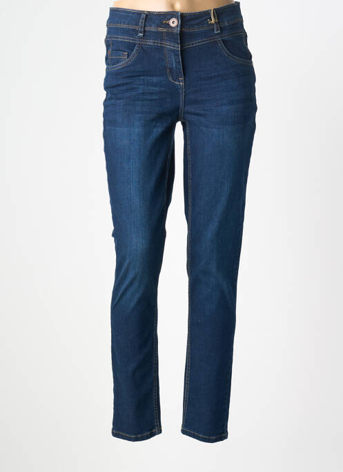Jeans coupe slim stretch taille normale bleu CECIL femme