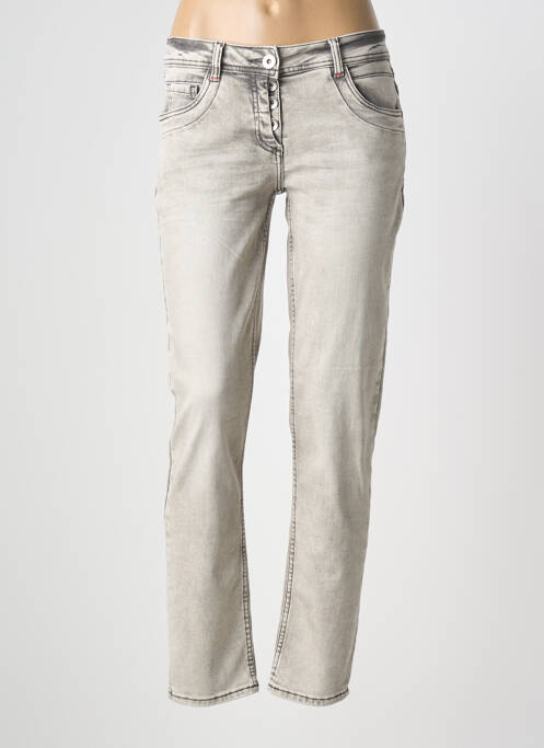 Jeans coupe slim stretch taille normale gris CECIL femme