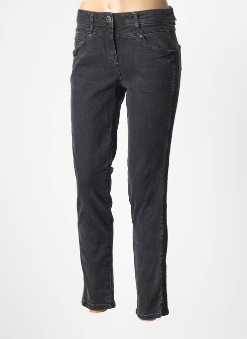 Jeans coupe slim stretch taille normale gris CECIL femme