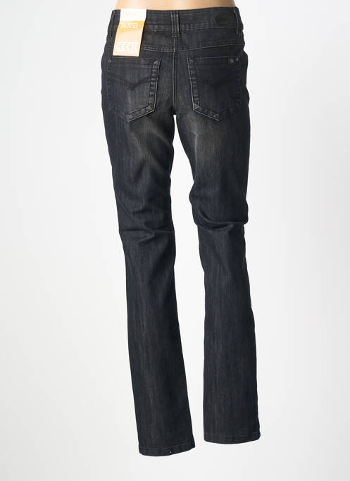 Jeans coupe slim stretch taille normale noir CECIL femme