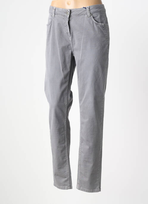 Pantalon droit stretch taille normale gris CECIL femme
