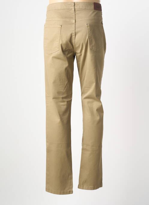 Pantalon droit stretch taille normale beige LCDN homme