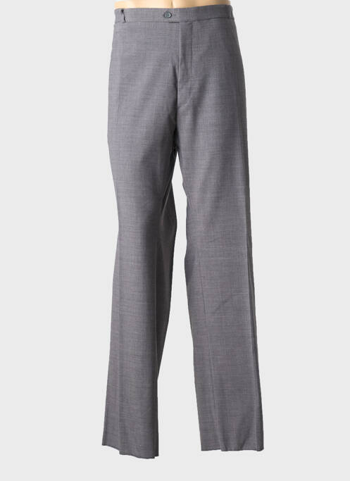 Pantalon droit tissage chiné taille normale gris TREVIRA homme